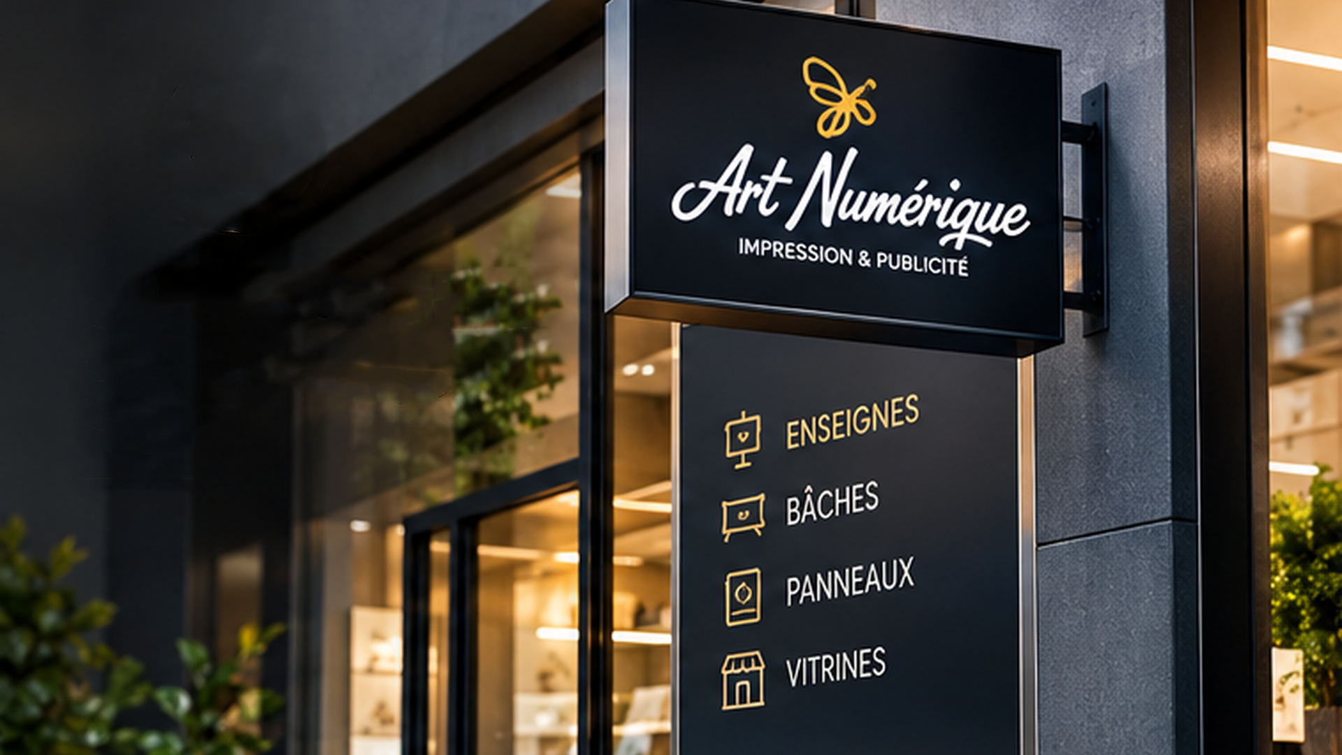 Signalétique grand format Art Numérique